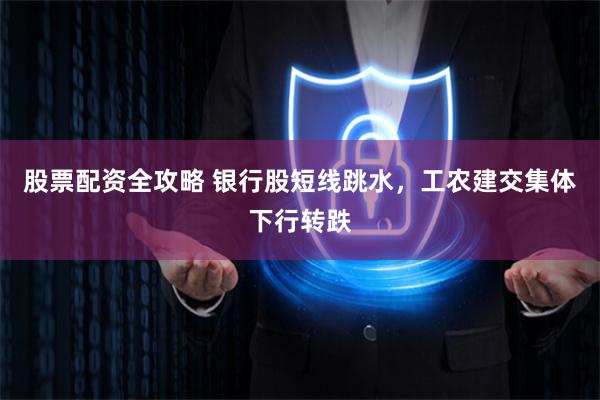 股票配资全攻略 银行股短线跳水，工农建交集体下行转跌