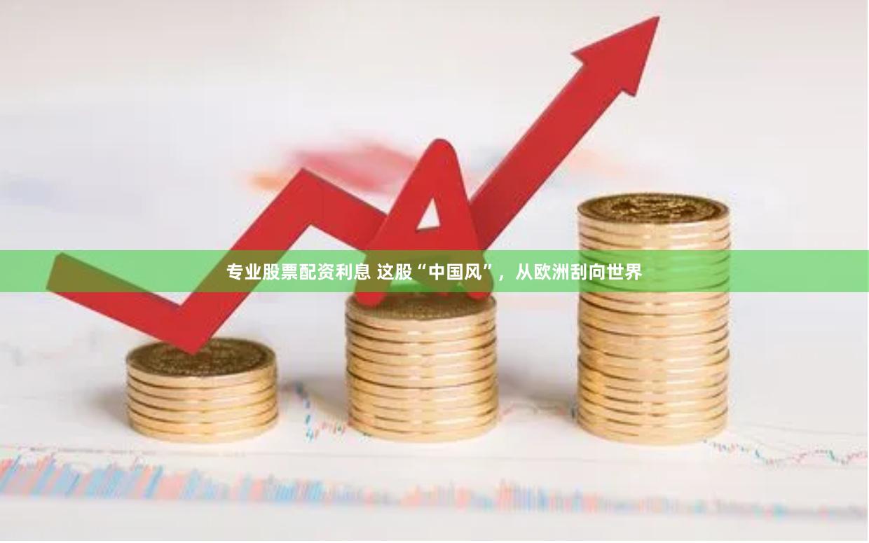 专业股票配资利息 这股“中国风”，从欧洲刮向世界